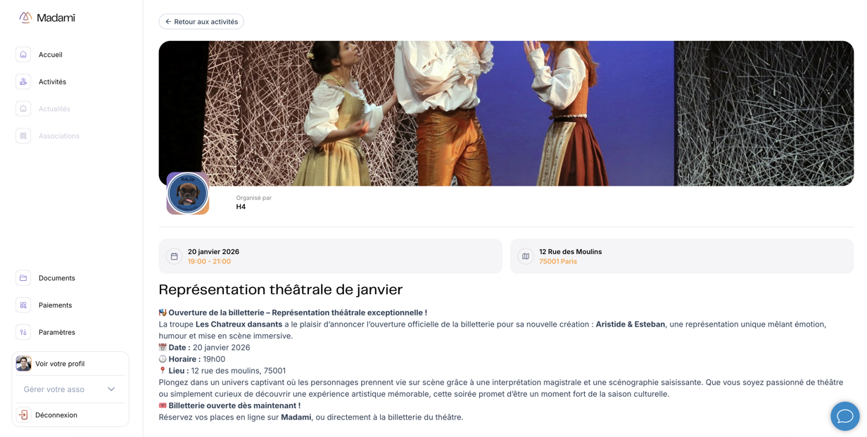 Screenshot du produit de Madami